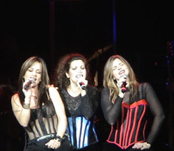 Gioia Bruno, Jeanette Jurado and Ann Curless perform in Milwaukee, Wi in Nov 2006